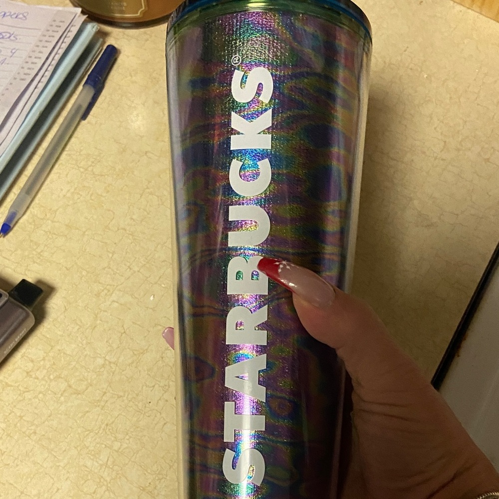 Starbucks Holographic Tumbler with Bold Logo